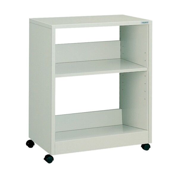 収納ケースキャスター付傾斜棚2段型702X432X844