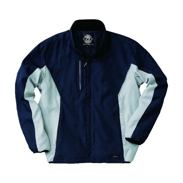 防寒ジャケット ネイビーXシルバー色 XLサイズ BO31330-3-XL 1点