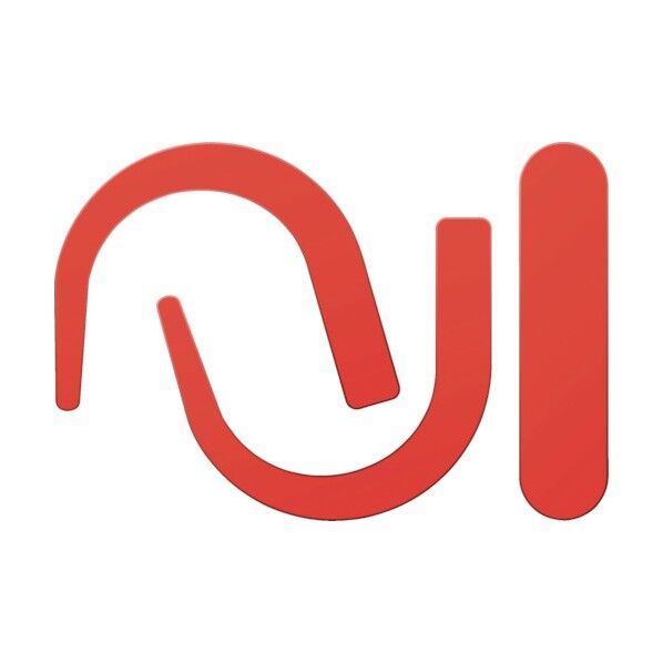 安全帯フック用蛍光シール蛍光レッド BL-301 1点