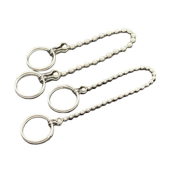 ボールチェーン ステンレス 両側リング付 線径2.3 L100mm BCR2.3-100 5個