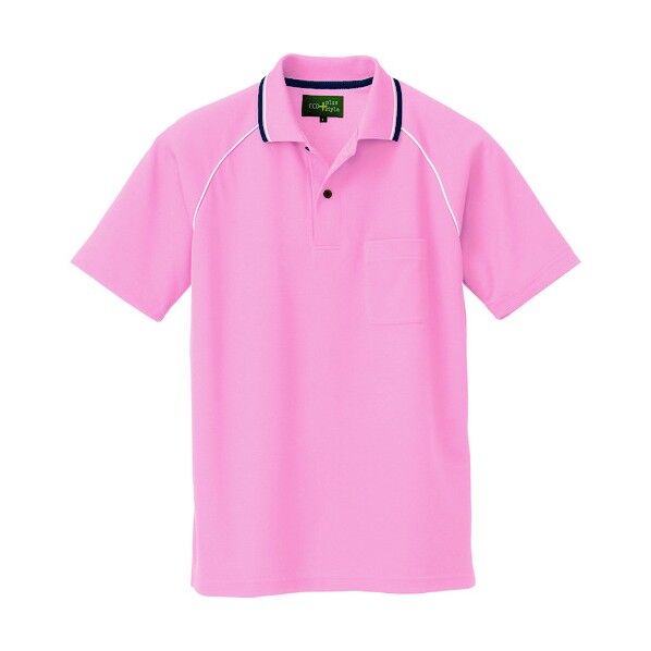 制電半袖ポロシャツ(男女兼用) 060ピンク S 50005 1