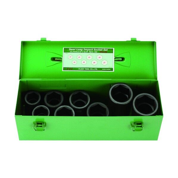 インパクト セミロングソケット セット 差込角12.7mm 8pc 4WA-S8 1セット