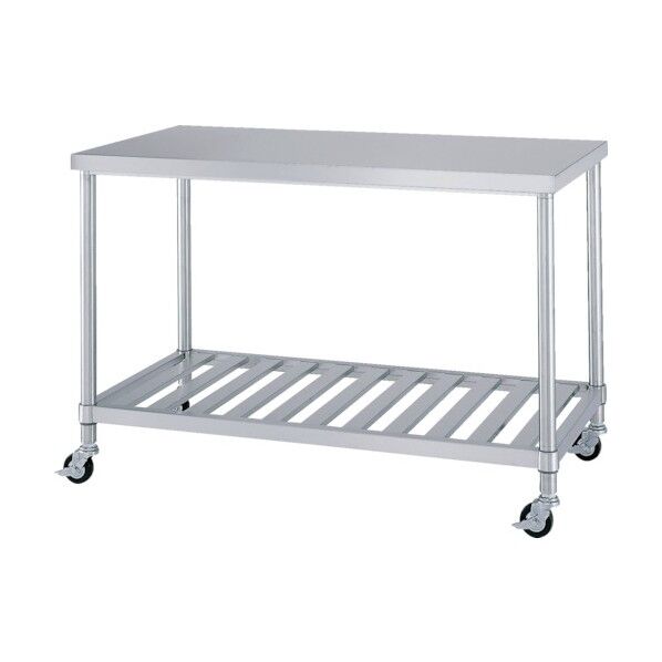 ステンレス作業台スノコ棚キャスター付 ASNC-6045 1