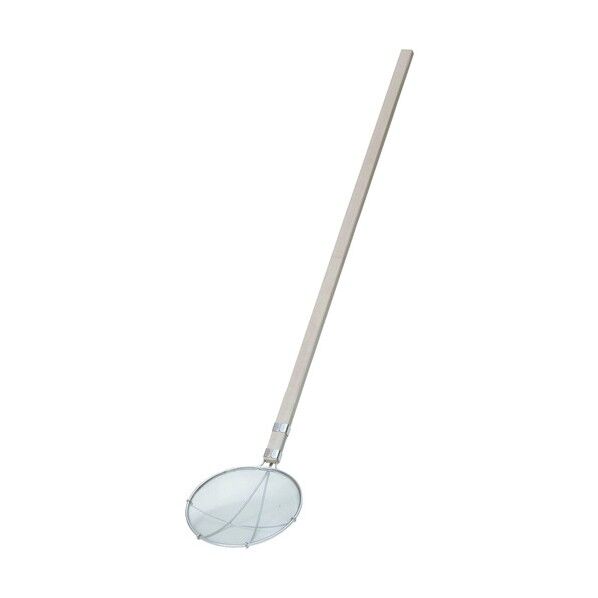 TS ステンレス木柄給食用スクイ網 丸型 24cm 細目(14メッシュ) 24cm ASK20241 1個