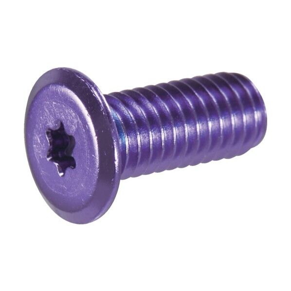ヘックスローブ超極低頭ねじ アルミ アルマイト紫 M4×12 B193-0412 4本