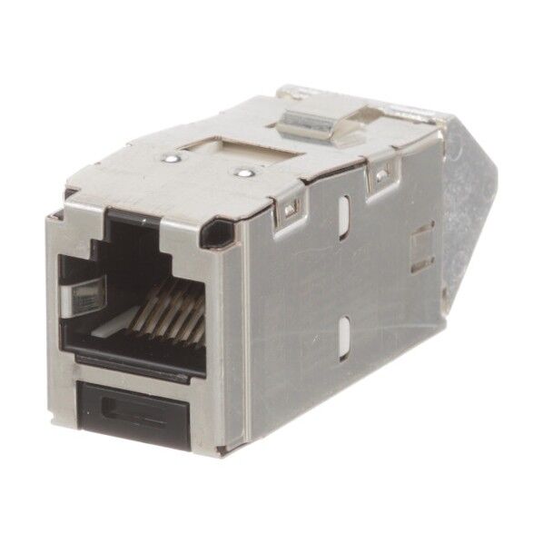 パンドウイット カテゴリ6A 上下45度アングル シールド付きモジュラージャック 黒 CJSUD6X88TGY 1点...