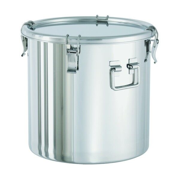 日東 折りたたみ取っ手付密閉容器(クリップ式/EPDM) 50L CTHF-39H/PEA 1個