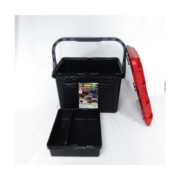 リングスター 工具箱 ドカット 465(L)×333(W)×322(H)mm レッド／ブラック D-4700-R/BK 1個