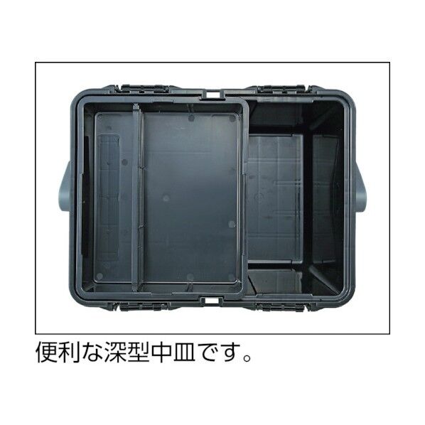 リングスター 工具箱 ドカット 465(L)×333(W)×322(H)mm レッド／ブラック D-4700-R/BK 1個