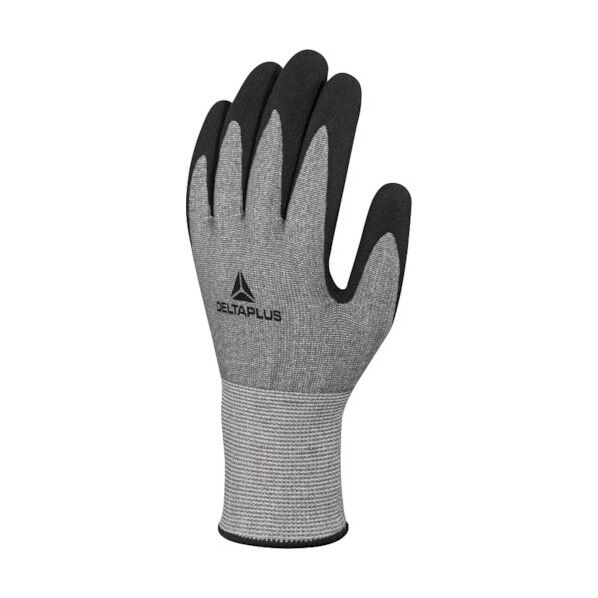 セーフラン安全用品 VENICUT F XTREM CUT/耐切創2重ニトリルコート手袋 L グレー×ブラック D0043-L 1双