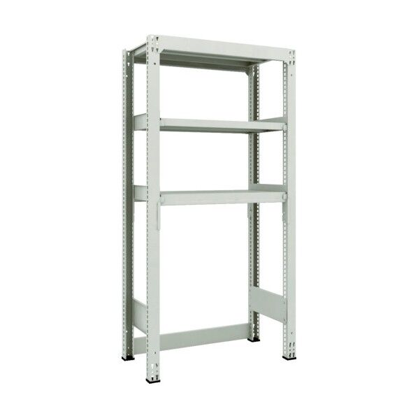 M3型中量ボルトレス棚 下段開放 3段 単体型