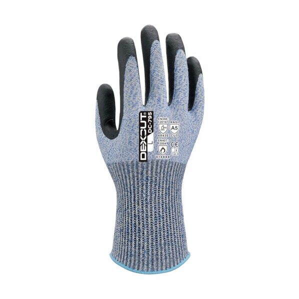 耐切創手袋 DEXCUT DCー795 ニトリル背抜き LLサイズ