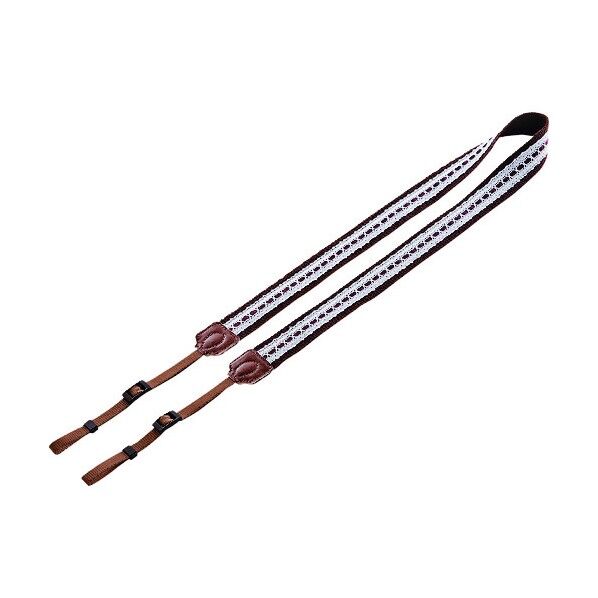 デジタル一眼用ストラップ・レース 両吊り、2点留め、ブラウン DG-SST3BR 1点