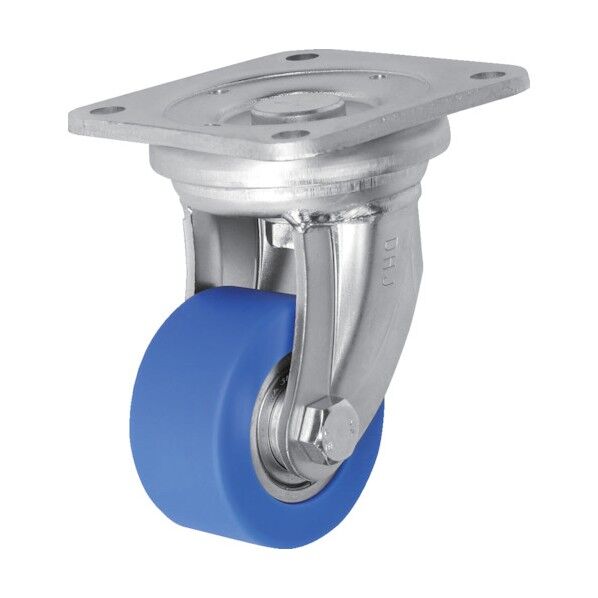 プレート式重荷重用キャスター(モノマーキャスティングナイロン車) 自在