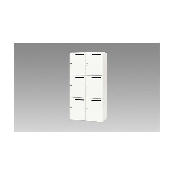 パーソナルロッカー (6人用) (ポケット・メール投入口付) CW-0918PLMPD6-WW 1点