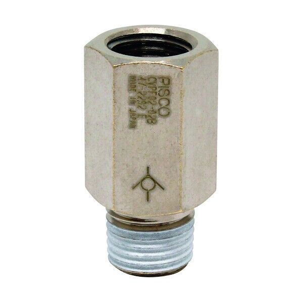 チェックバルブ ブッシュ 弁体樹脂タイプ おねじ側出力