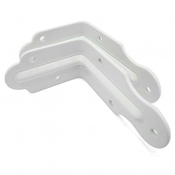 リッキー補強金具 ホワイト 長さ49mm×高さ67mm×幅30mm 2枚