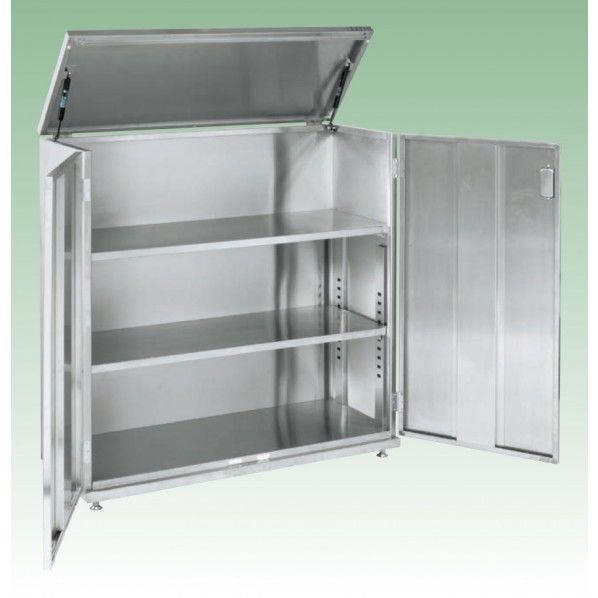 ステンレス上扉開放保管庫(固定式)