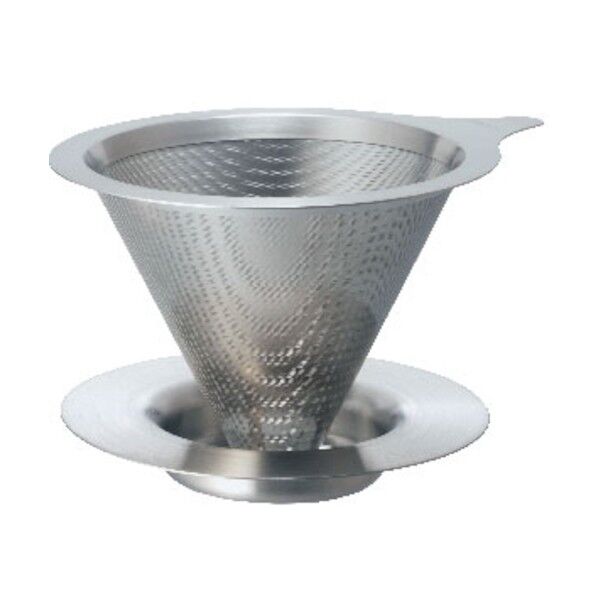 ダブルメッシュメタルドリッパー 14.8×12.3×9.6cm DMD-02-HSV 1個