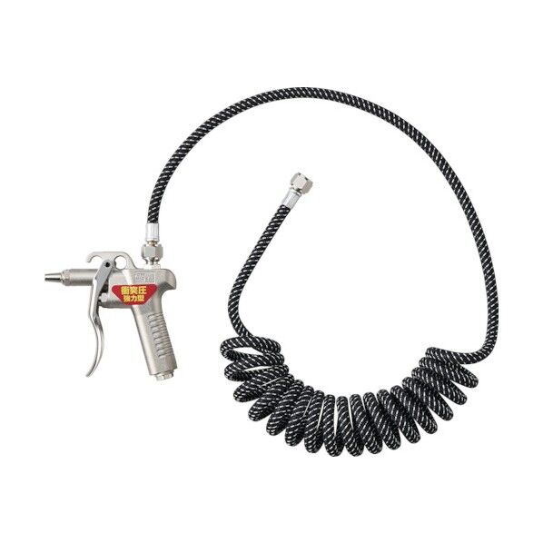 糸巻きコイルホースエアーダスターガンセット ショートノズルタイプ