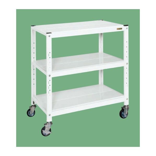 サカエキャスターラック パールホワイト 1000×550×1013 STN2-1090RW 1台