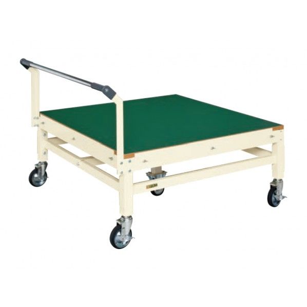 パレットサイズ移動作業台 アイボリー 外寸(間口W×奥行D×高さH)(mm):1110×1110×875 PLB-115FI 1台