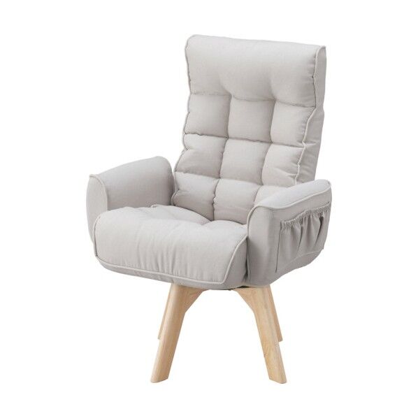 517737 カイテンファブリックチェア アイボリー FAC-KH-C 1点