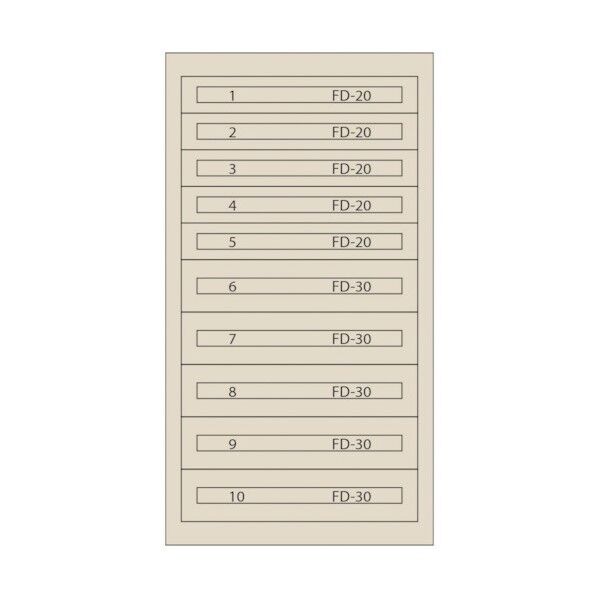 ムラテックKDS ファインキャビネット(塗装色:アイボリー) FC-250S-IV 1点