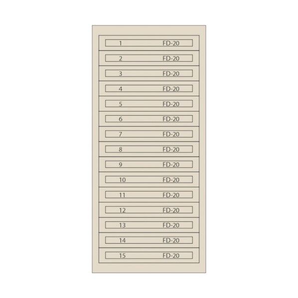 ムラテックKDS ファインキャビネット(塗装色:アイボリー) FC-300W-IV 1点