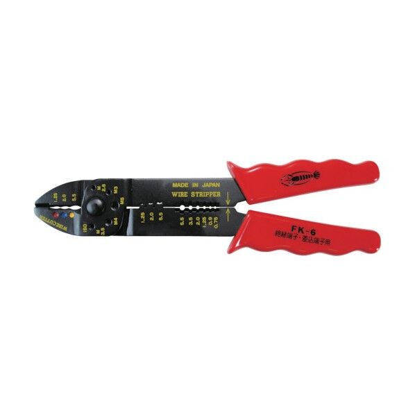 電装圧着工具(絶縁端子用/接続端子用) 235mm FK6 1点