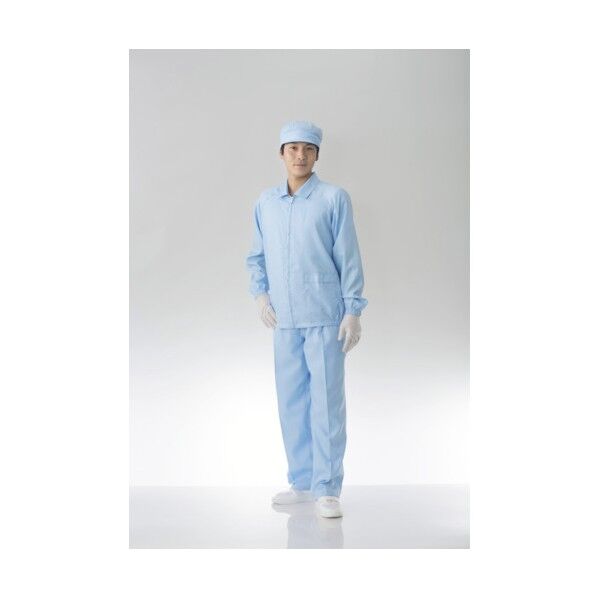 クリーンスーツ上衣 FH203C ブルー 5L FH203C-02-5L 1点