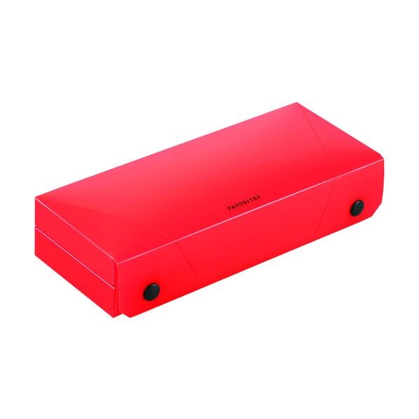 キングジム ペンケース フェイバリッツ ワイド オレンジ FV2940TW-OR 1個