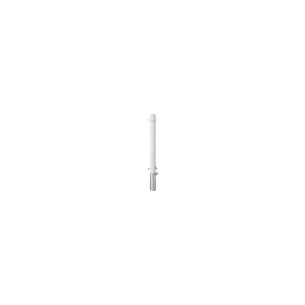 サンキン 鉄製ポストタイプ差込式フタ鍵付 (白、黄) FP2-8SK 1点