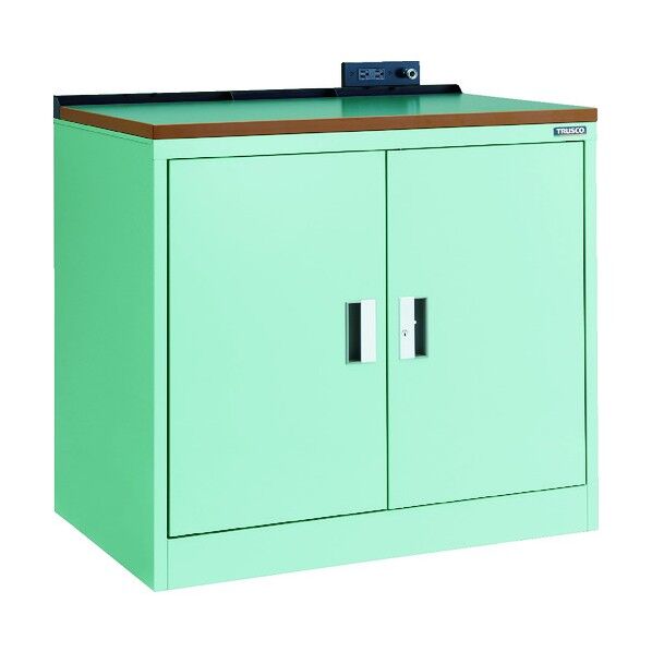 トラスコ(TRUSCO) フリッパードアキャビネット 1010X650XH920 天板付 GN FPB302TC 1点...