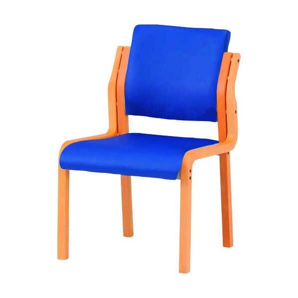 木製スタッキングチェア FVM-5L インディゴブルー FVM-5L-IB 1点