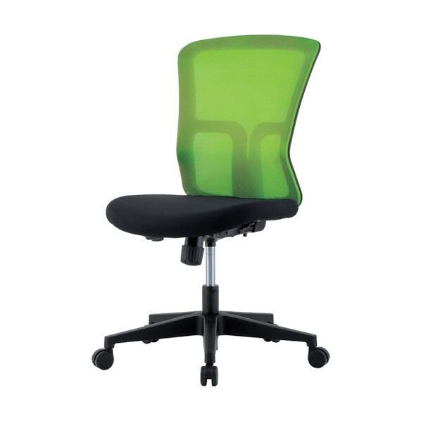 チェア 背メッシュ/座布張り グリーン GSM-10 GR 1点