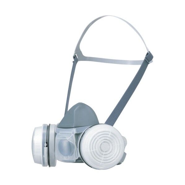 直結式小型防毒マスク 半面形面体ダブルタイプ