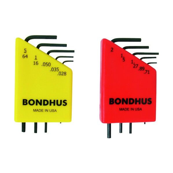 精密六角レンチセット 0.71-2mm & 0.028-5/64インチ HLX10MS 10本