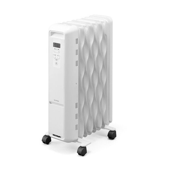 【アウトレット品】 ウェーブ型オイルヒーター マイコン式 ホワイト IWH2-1208M-W 1台