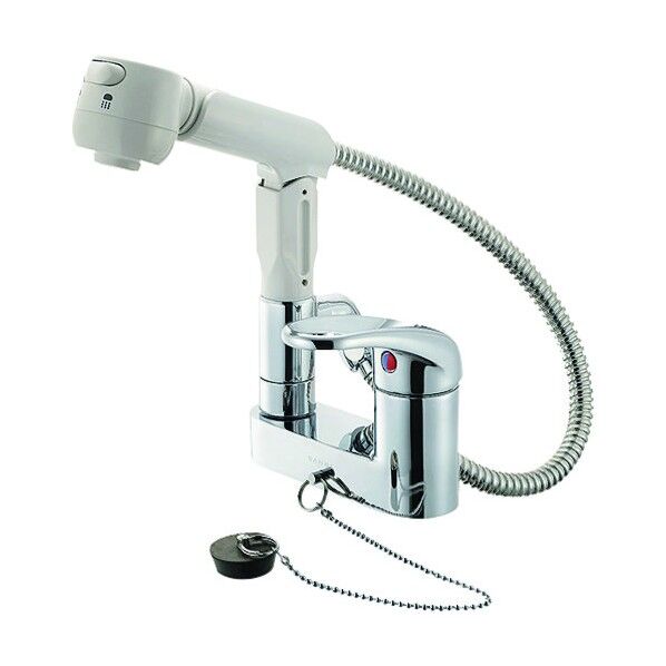 シングルスプレー混合栓(洗面所用)