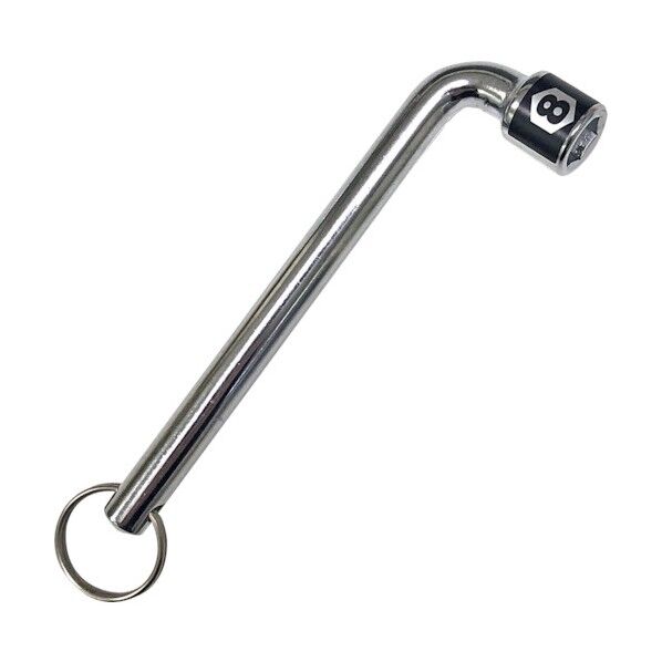 KDR マシンレンチ(リング付)フルポリッシュ 8mm KB-8 1点