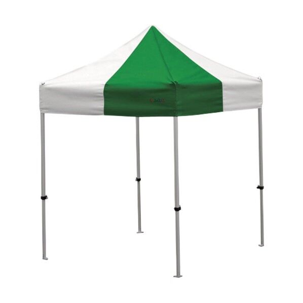 かんたんてんと 1.8m×1.8mオールアルミフレーム 緑白 KA/1WA-GW 1点