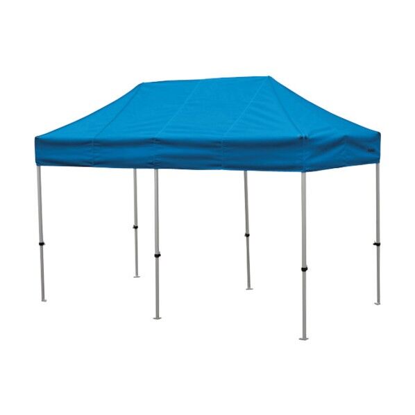 かんたんてんと 1.8m×3.6mスチール&アルミ複合フレーム 水色 KA/2W-SB 1点