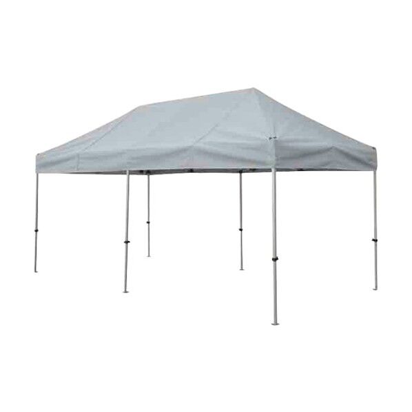 かんたんてんと 2.4m×4.8mスチール&アルミ複合フレーム グレー KA/5W-GY 1点