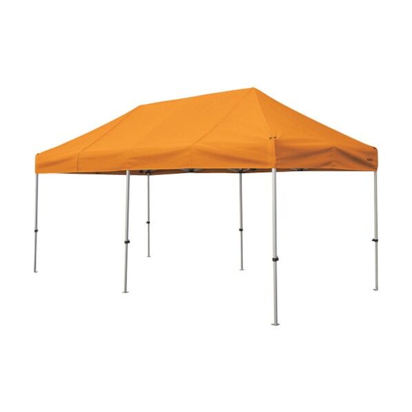 かんたんてんと 2.4m×4.8mスチール&アルミ複合フレーム オレンジ KA/5W-OR 1点