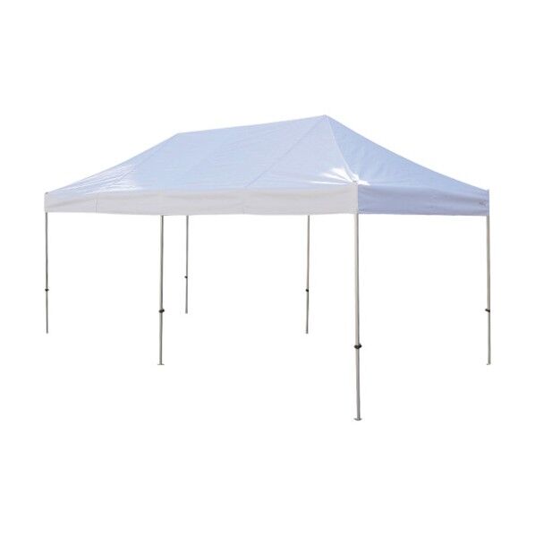 かんたんてんと 3.0m×6.0mスチール&アルミ複合フレーム 白 KA/8W-W 1点