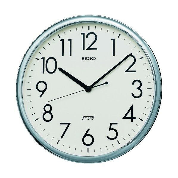オフィスクロック直径314×36P枠銀色 1010 g KH220A