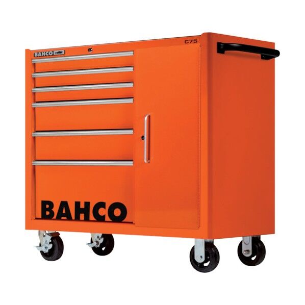 キャビネット付き 6段引き出し ロールキャブ ラバートップ