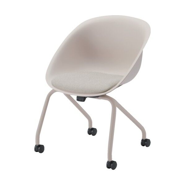 ワンチェアネスタブル座クッション付エクリュベージュ KLD-925C-H9 1点