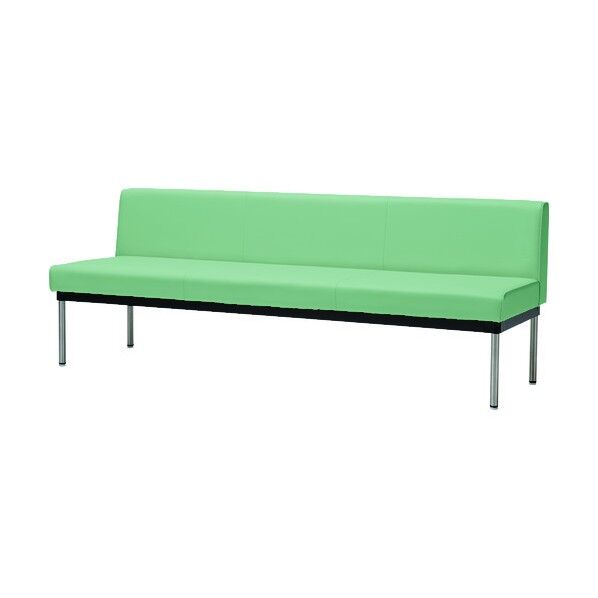 ミズノ ロビーチェア背付グリーン 1830×630×440MM MBC-1738-GN 1個